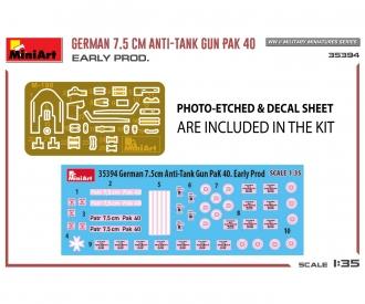 1:35 Ger. 7.5cm PAK 40 Early Prod.