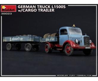 1:35 Ger. Truck L1500S w/Cargo Trailer