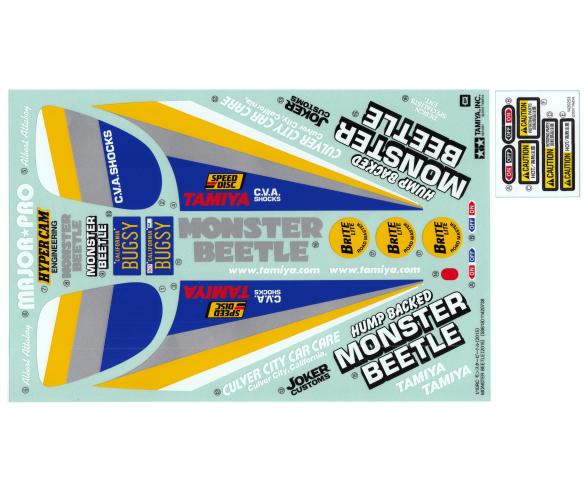 Monster Beetle Sticker Decal Sheet for RC Model