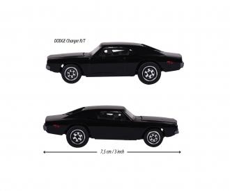 Vintage Dodge Charger R/T, schwarz