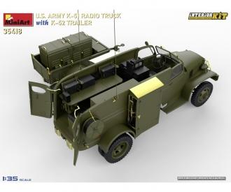 1:35 Voiture radio américaine K-51 avec remorque K-52