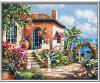 Holiday cottage by the sea - painting by numbers