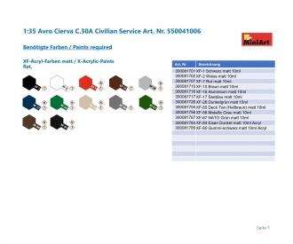 1:35 Avro Cierva C.30A Service civil