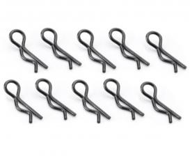 Body pins 27 mm, 10 pieces, black