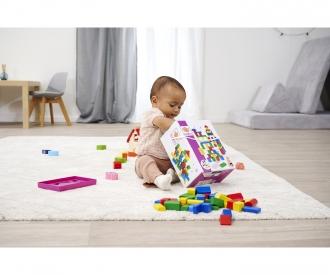 Coloured Wooden Blocks - 50 Pieces