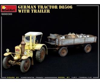 1:35 Deutscher Traktor D8506 mit Anhänger (1)