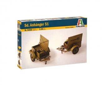 Sd. Anhänger 51 model kit 1:35 with 2 trailers