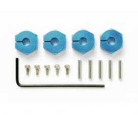 Clamp Alu Wheel Hub, accessory set, 5 mm blue