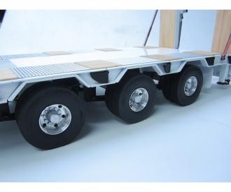 1:14 Alum. Low Loader, wheel set, twin-wheel