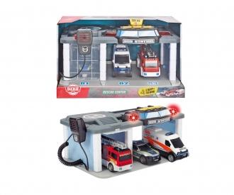 Rescue Center, poste de secours avec 3 véhicules