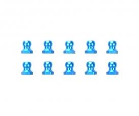 5mm Alum. Ball Nut, RC spare part, blue, 10 pcs