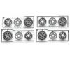Tamiya Champ F/R-Parts – Räder vorne und hinten (2+2)