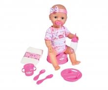 New Born Baby Poupée 43 cm avec Accessoires Roses