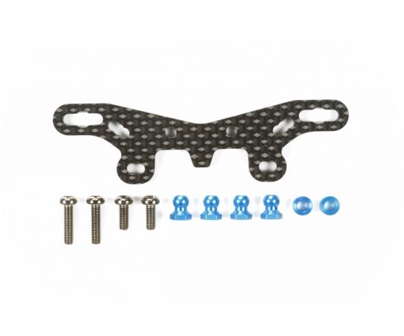 TT-02 Type-S Carbon Damper Stay Front, RC chassis part
