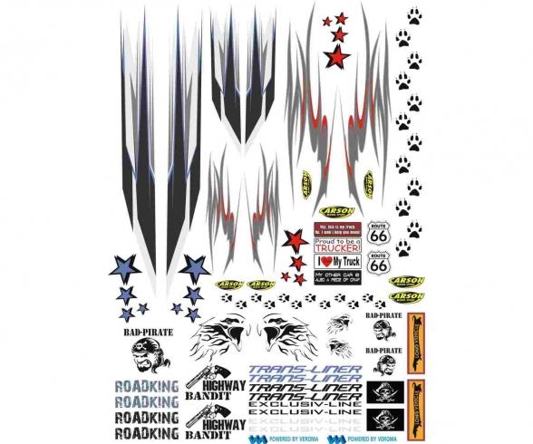 1:14 Sticker Truck Ornamental Strip Decals