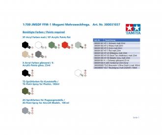 1:700 JMSDF FFM-1 Mogami, ship model assembly kit