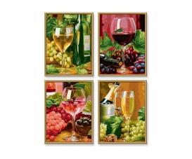 In Vino Veritas Quattro - Painting by Numbers