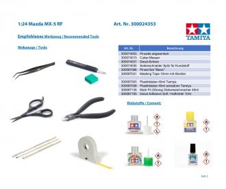 1:24 Mazda MX-5 RF, plastic model assembly kit