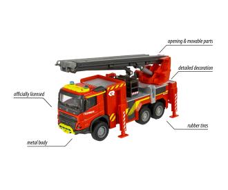 Camion de pompiers Volvo FMX, métal moulé sous pression