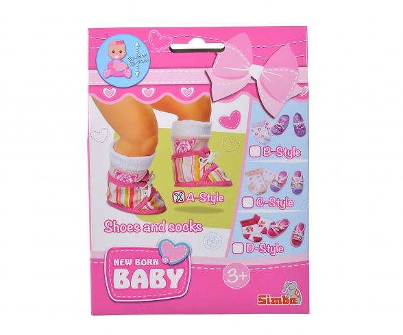 New Born Baby Chaussures avec Chaussettes, 4 versions