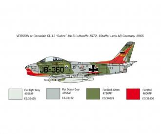 Italeri F-86E Sabre Aircraft Model Kit 1:48