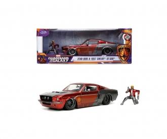 Marvel Star Lord 1970 Ford Mustang 1:24