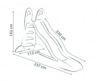 Smoby Life Rutsche XL Doppel-Wellen mit Wasseranschluss