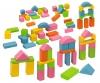Coloured Wooden Blocks - 75 Pieces