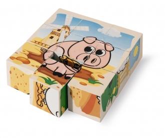EH Puzzle d'images cubes La Ferme