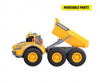 Tombereau articulé Volvo, véhicule de chantier