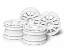 Tamiya M-Chassis 11-Speichen-Felgen, RC-Radsatz, weiß