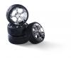1:10 Y-Design4 wheel set, model wheels, chrome