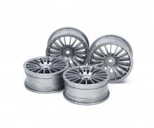 1:10 18-Spoke Grey Wheel Rims, RC accessory