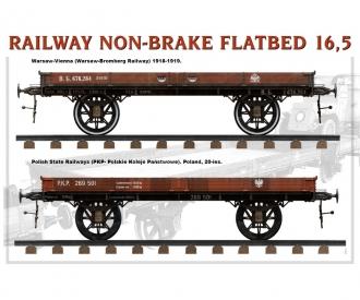 1:35 Flachbett-Waggon 16,5t ungebremst