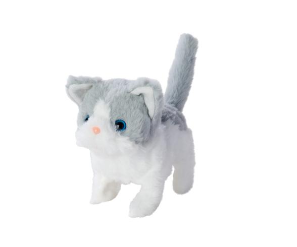 PetZoo Kitty – Chaton en peluche électronique 19 cm