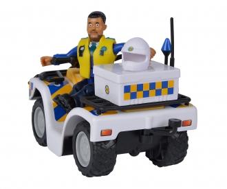 Moto Sam Le Pompier Avec Figurine Articulée - Jouet à Roulettes 10.5cm, Lumière Et Son, Pour Enfants Dès 3 Ans