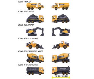 Volvo Construction 3 Pieces Set, 2-asst.