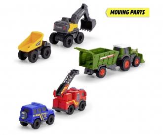 Micro City Team Vehicle Set With 5 Licensed Cars