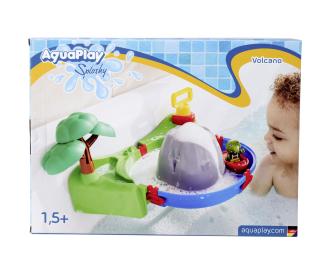 Sploshy Vulcano bathtoy with boat and figure