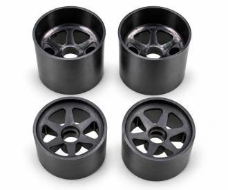 5-Speichen-Felgenset Groupe C, Felgenset, schwarz