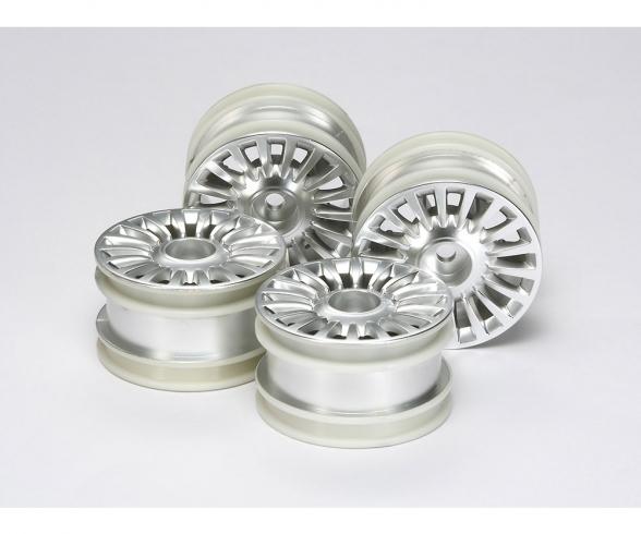 M-Chassis Wheel-Set Fiat 500, RC wheels, silver