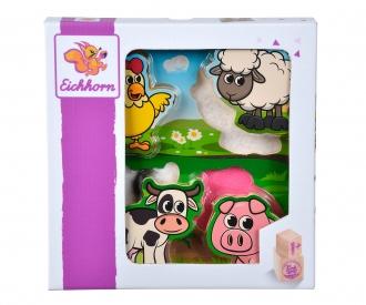 Eichhorn Fühl-Puzzle mit Stoff, 5-tlg.