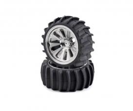 Beach tyre set, chrome (4) CV- 10B