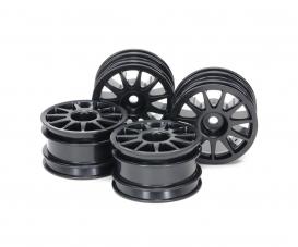 M-Chassis 11-spoke Wheel Black, RC wheel set