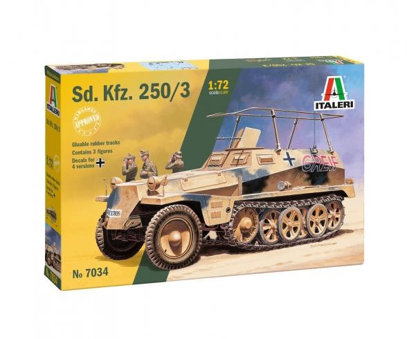 Sd. Kfz 250/3 Model Kit 1:72 with 3 Figures