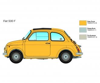 Fiat 500 F Upgraded Edition Model Kit 1:12