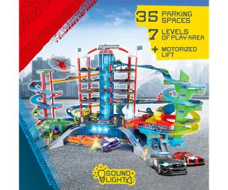 Super City Garage + 6 Vehicles, 128 x 78 x 73 cm