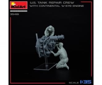 1:35 US Panzer Reparatur - Crew mit W670 Motor