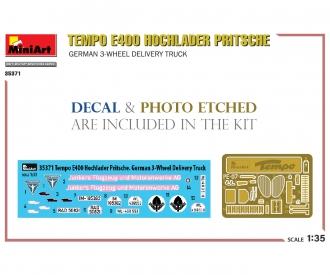 1:35 Tempo E400 allemand à 3 roues et à chargement haut