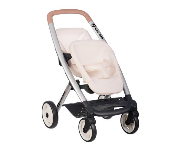 Smoby Maxi-Cosi Zwillings-Puppenwagen Beige